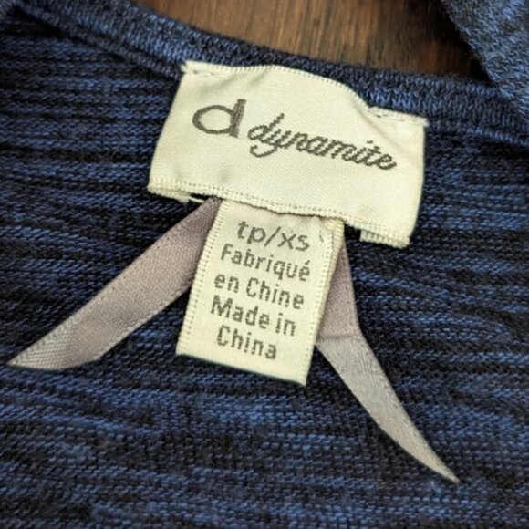 Dynamite short sleeve knit t-shirt midi dress - Picture 5 of 5